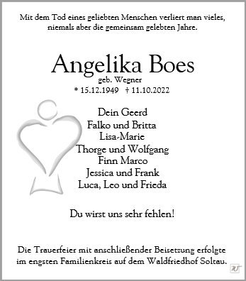 Erinnerungsbild für Angelika Boes