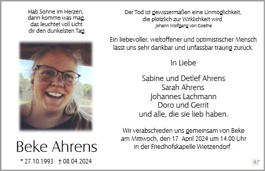 Profilbild von Frau Beke Ahrens
