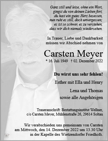 Erinnerungsbild für Herr Carsten Meyer