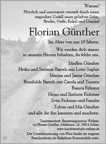 Erinnerungsbild für Florian Günther
