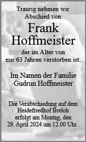 Profilbild von Herr Frank Hoffmeister