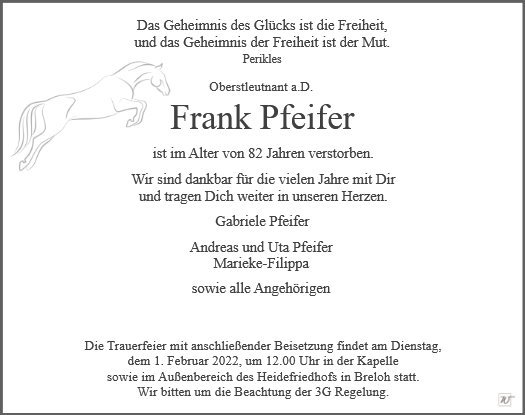 Erinnerungsbild für Herr Frank Pfeifer