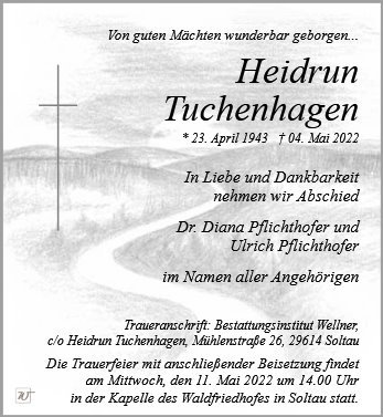 Erinnerungsbild für Frau Heidrun Tuchenhagen